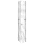 Cestas de muro de gaviones 3 uds acero galvanizado 25x25x197cm