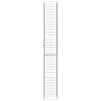 Cestas de muro de gaviones 3 uds acero galvanizado 25x25x197cm