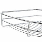 Bandeja cocina alambre 2 niveles plata 180 grados 75x38x80 cm