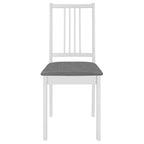 Juego de muebles de comedor 3 piezas MDF blanco