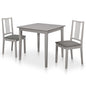 Conjunto de sala de jantar 3 peças MDF branco