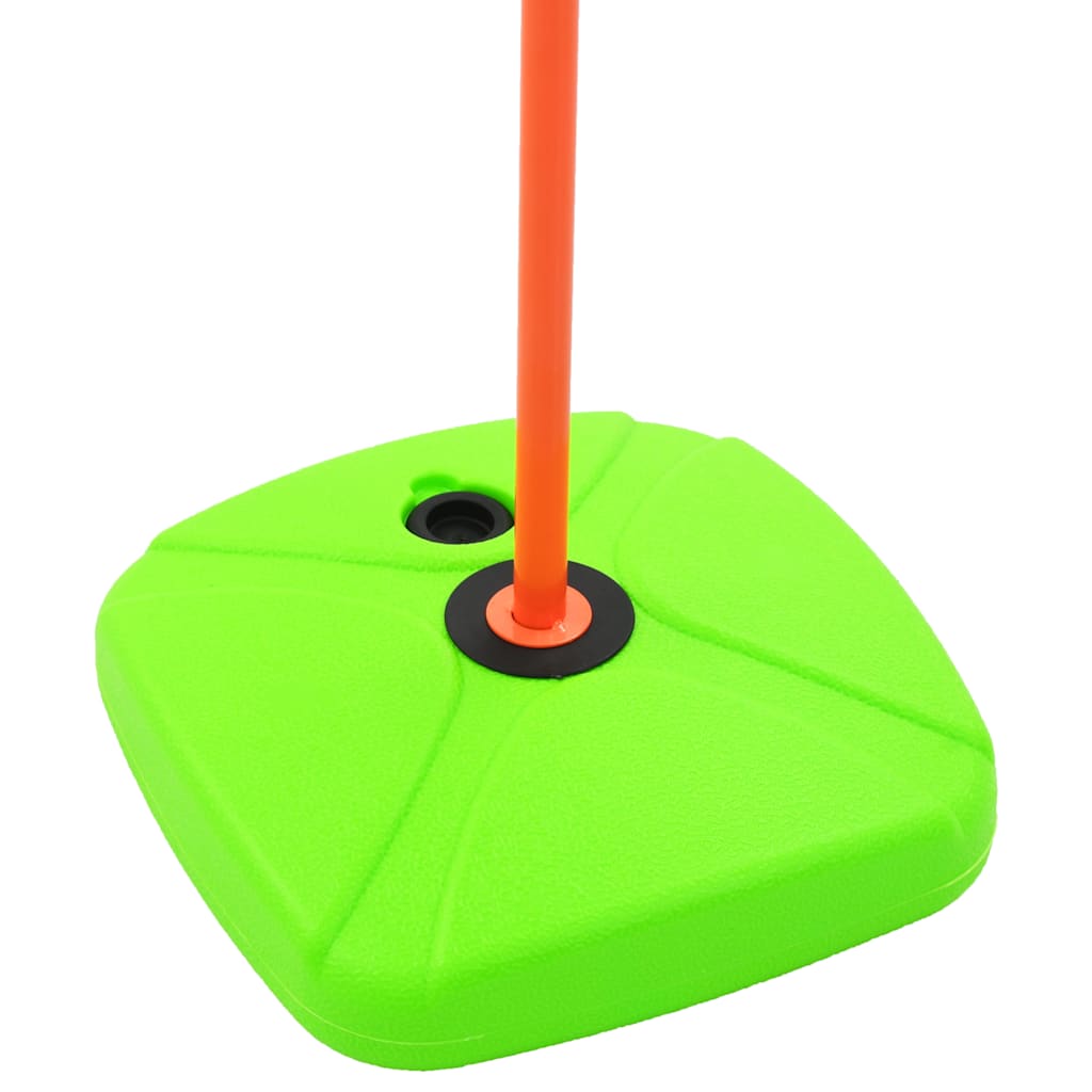 Canasta de baloncesto y balón para niños