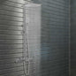Thermostatic mixer shower kit in stainless steel