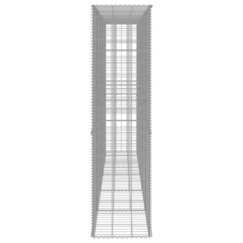 Muro de gaviones con cubierta acero galvanizado 300x50x200 cm