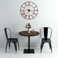 Reloj de pared de metal dorado 40 cm