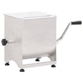 Mezcladora de carne con caja engranajes acero inox. plateado