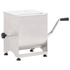 Mezcladora de carne con caja engranajes acero inox. plateado