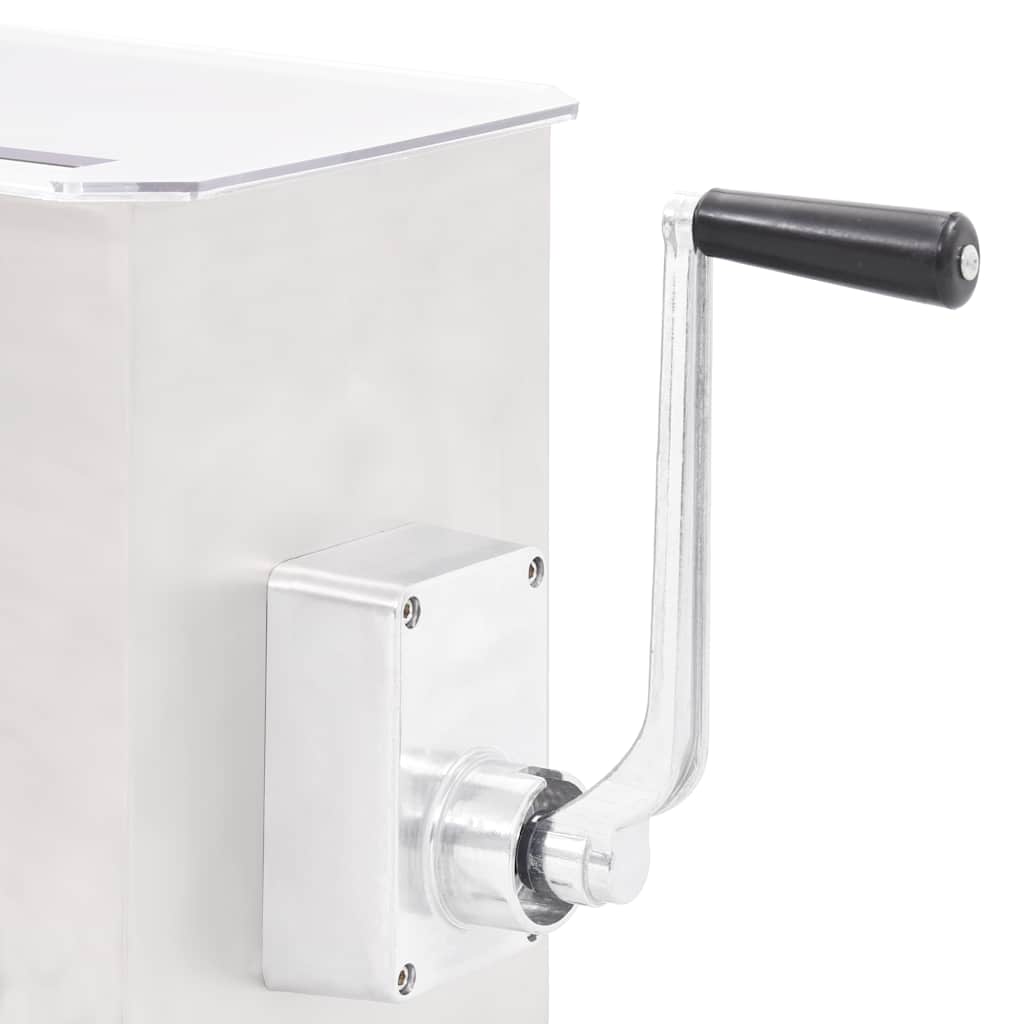 Mezcladora de carne con caja engranajes acero inox. plateado