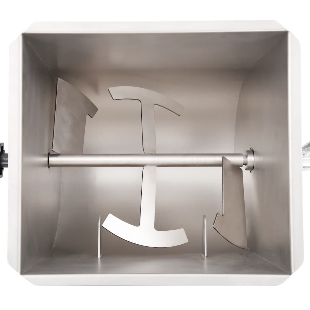 Mezcladora de carne con caja engranajes acero inox. plateado