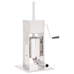 Embutidora manual de acero inoxidable plateado 15 L