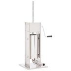 Embutidora manual de acero inoxidable plateado 15 L