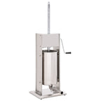 Embutidora manual de acero inoxidable plateado 15 L