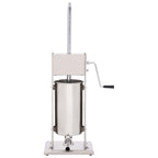 Embutidora manual de acero inoxidable plateado 15 L