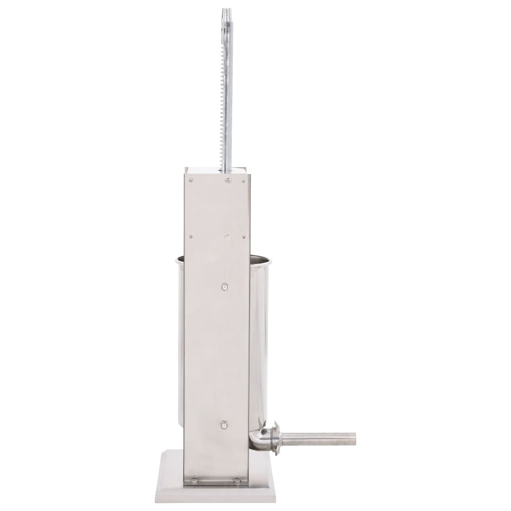 Embutidora manual de acero inoxidable plateado 15 L