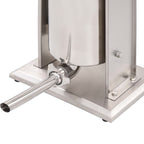 Embutidora manual de acero inoxidable plateado 15 L
