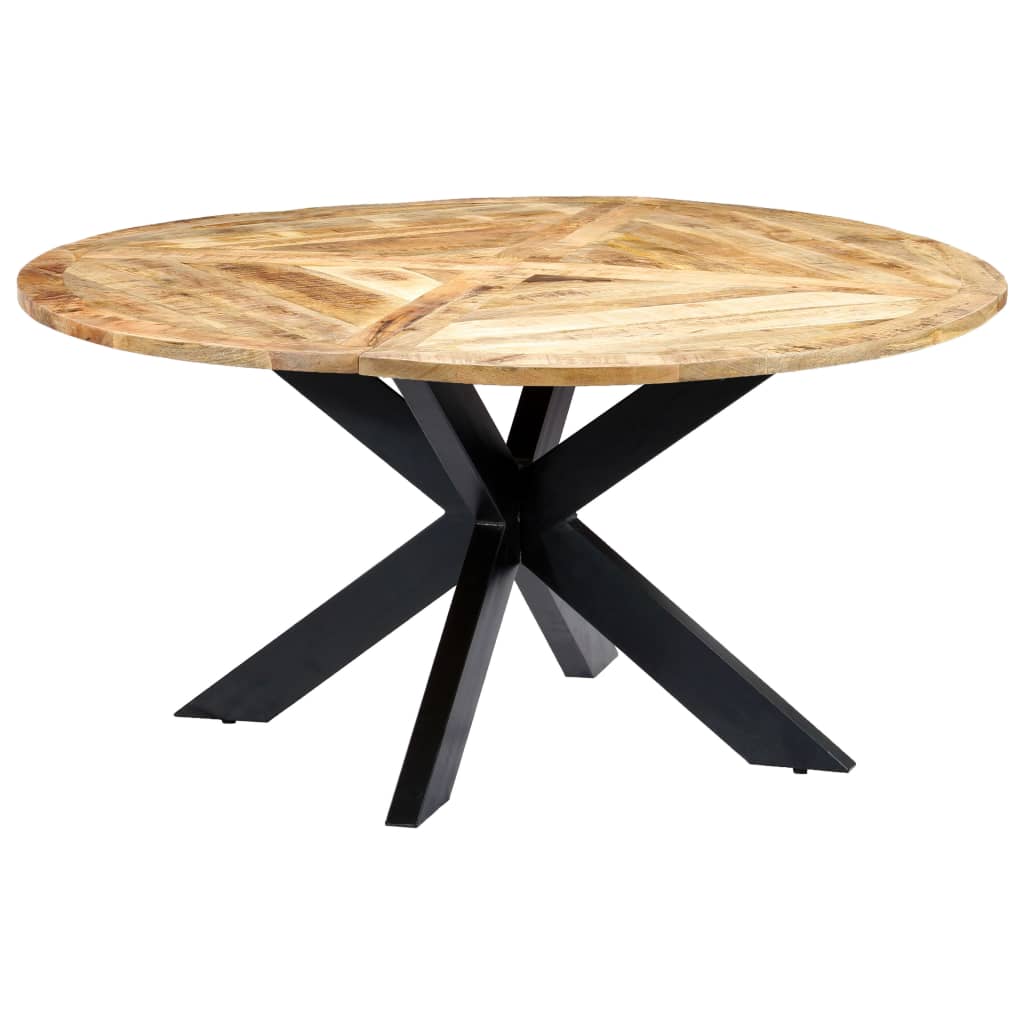 Mesa de comedor madera maciza de mango 110x50x76 cm