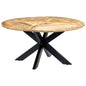 Mesa de comedor madera maciza de mango 110x50x76 cm