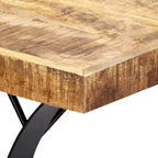 Mesa de comedor de madera maciza de mango 180x90x76 cm