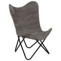 Silla Butterfly de lona gris antracita