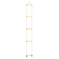 Escalera de cuerda para niños madera maciza y PE 30x168 cm
