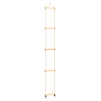 Escalera de cuerda para niños madera maciza y PE 30x168 cm