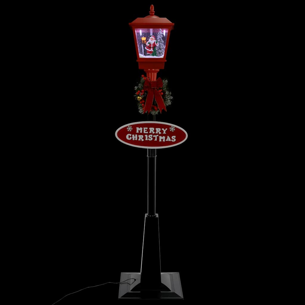 Farol de Navidad con base Papá Noel y LED 64 cm