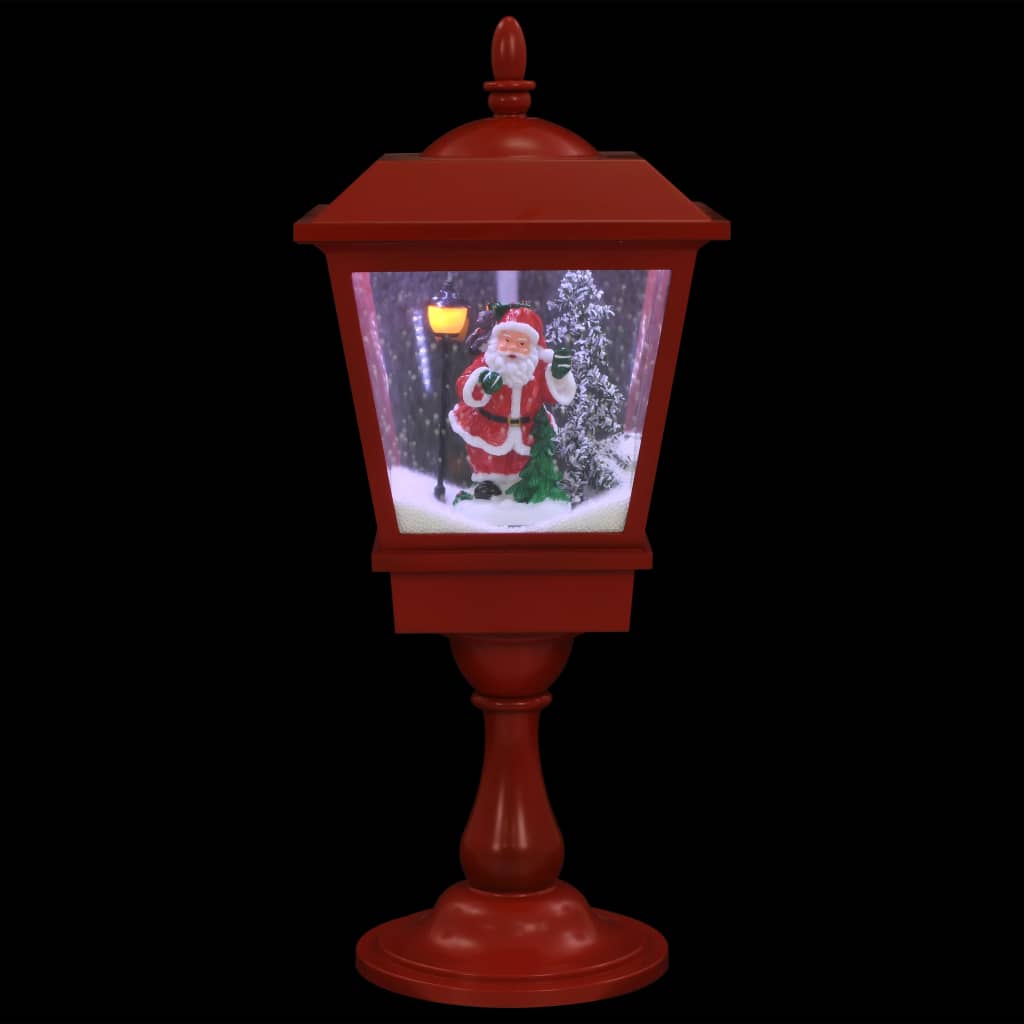 Farol de Navidad con base Papá Noel y LED 64 cm