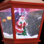 Farol de Navidad con base Papá Noel y LED 64 cm