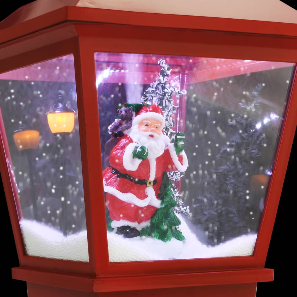 Farol de Navidad con base Papá Noel y LED 64 cm