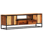 Mueble para TV de madera maciza reciclada 120x30x40 cm