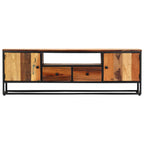 Mueble para TV de madera maciza reciclada 120x30x40 cm