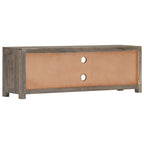 Mueble para TV de madera maciza reciclada gris 120x30x40 cm