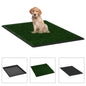 Pet toilet with artificial grass tray green 64x51x3 cm