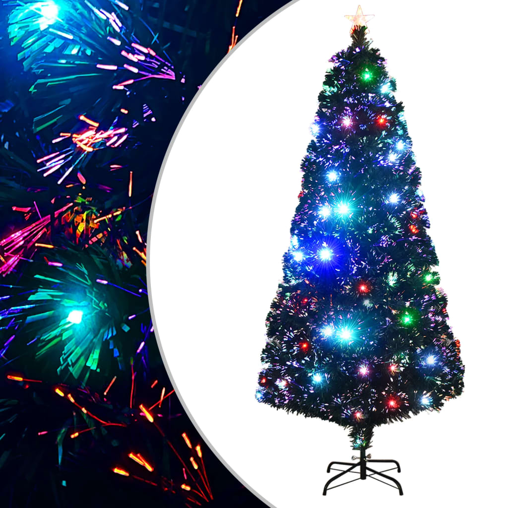Árbol de Navidad Artificial de Esquina Verde 180 cm PVC y Metal