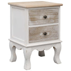 Mesita de noche de madera maciza de mango 40x30x50 cm