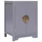 Mesa de cabeceira em madeira de Paulownia branca 38x28x52 cm