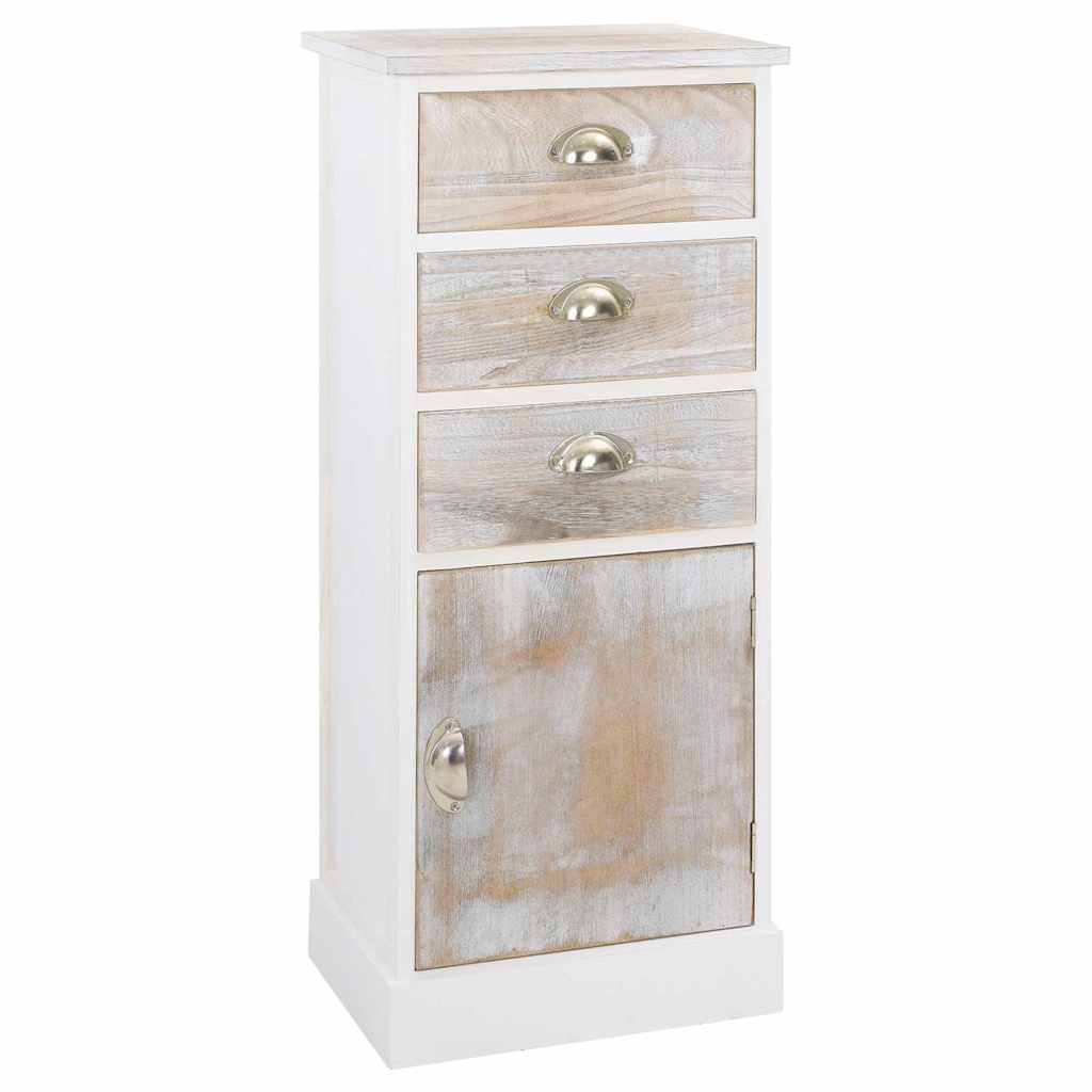 Armario auxiliar de madera de paulownia 35x25x57 cm