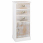 Armario auxiliar de madera de paulownia 35x25x57 cm