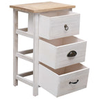 Armario auxiliar de madera de paulownia 35x25x57 cm