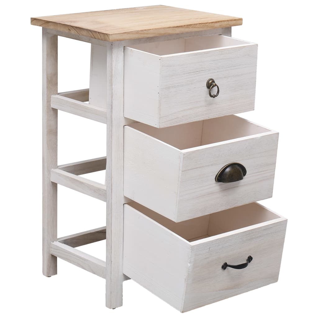 Armario auxiliar de madera de paulownia 35x25x57 cm