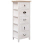 Armario auxiliar de madera de paulownia 35x25x57 cm