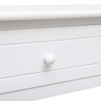 Mesa consola de madera blanco 90x30x77 cm