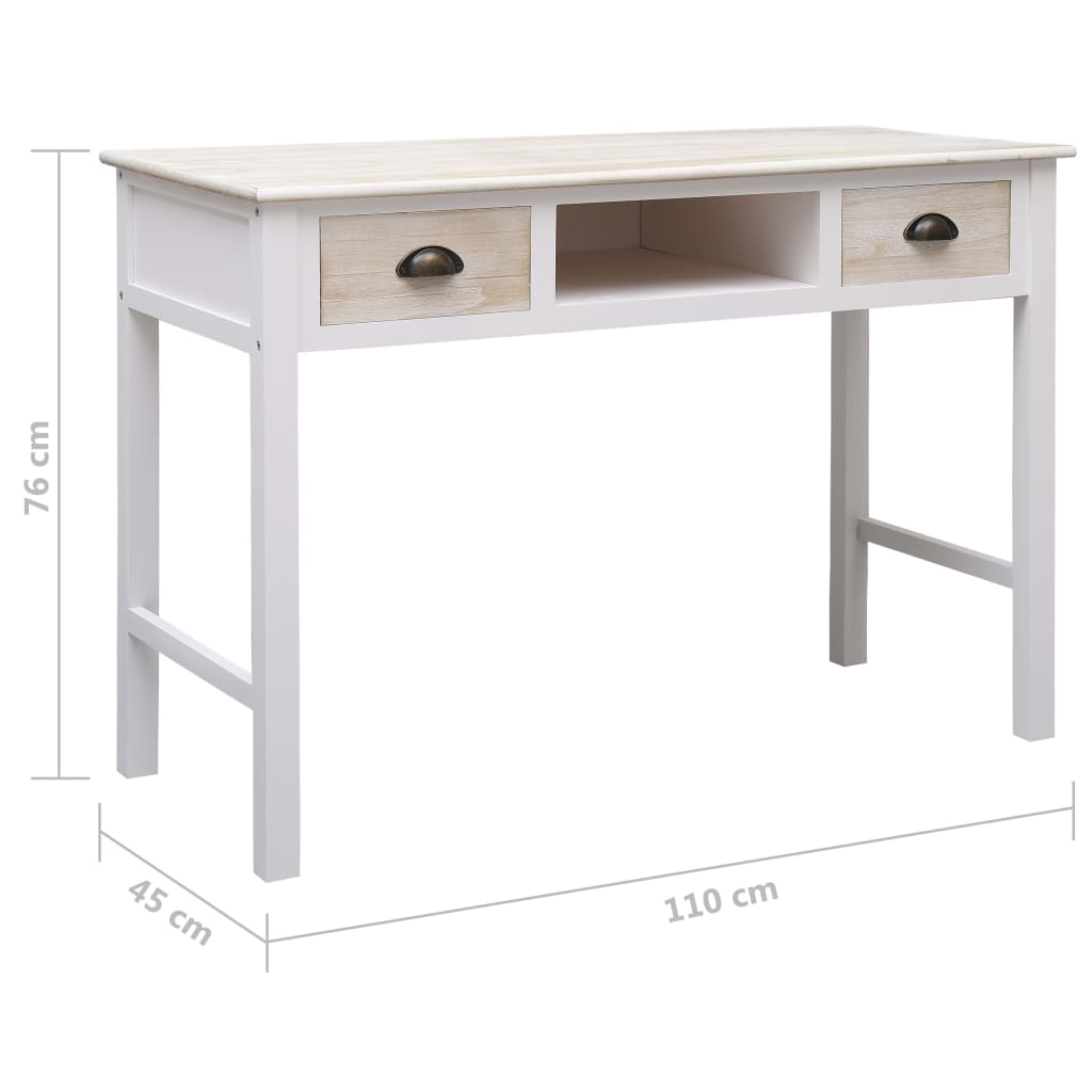 Mesa consola de madera 110x45x76 cm