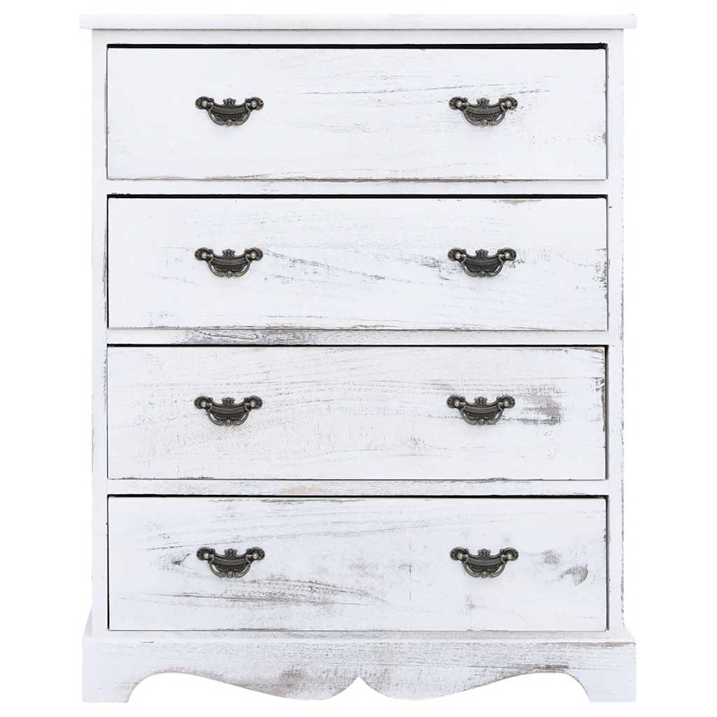 Cajonera de madera blanca 60x30x75 cm