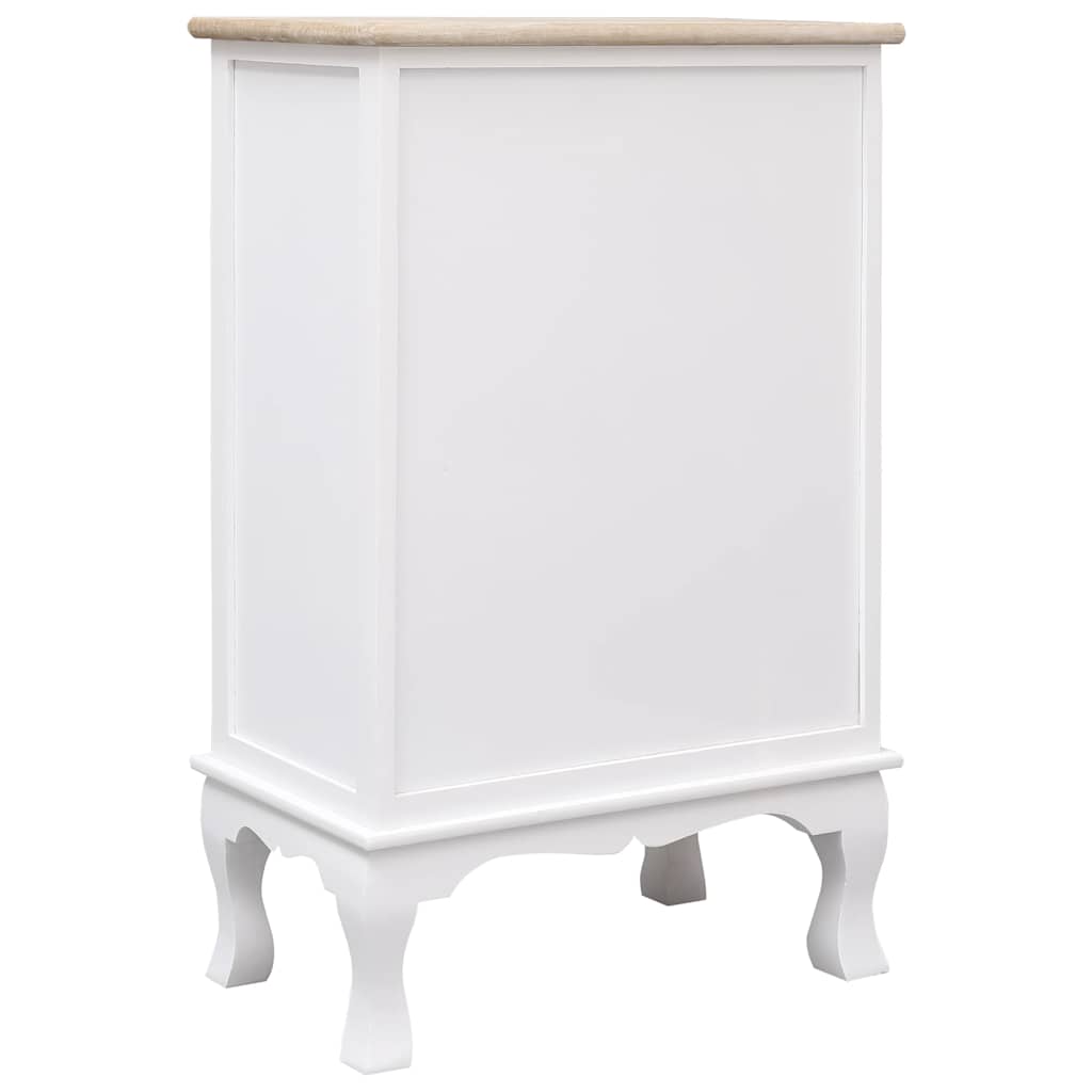 Cajonera de madera blanca 50x30x80 cm