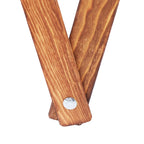 Cesto para colada plegable madera y tela color crema