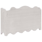 Perchero de pared de madera blanco 50x10x30 cm