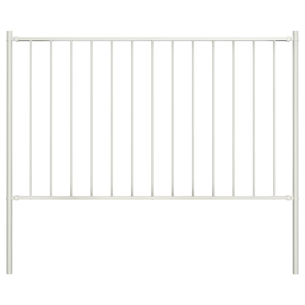 Panel de valla Woerden con postes de acero, 1,7 x 0,75 m, antracita