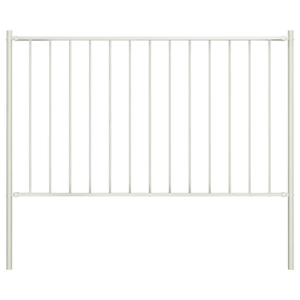 Panel de valla Woerden con postes de acero, 1,7 x 0,75 m, antracita