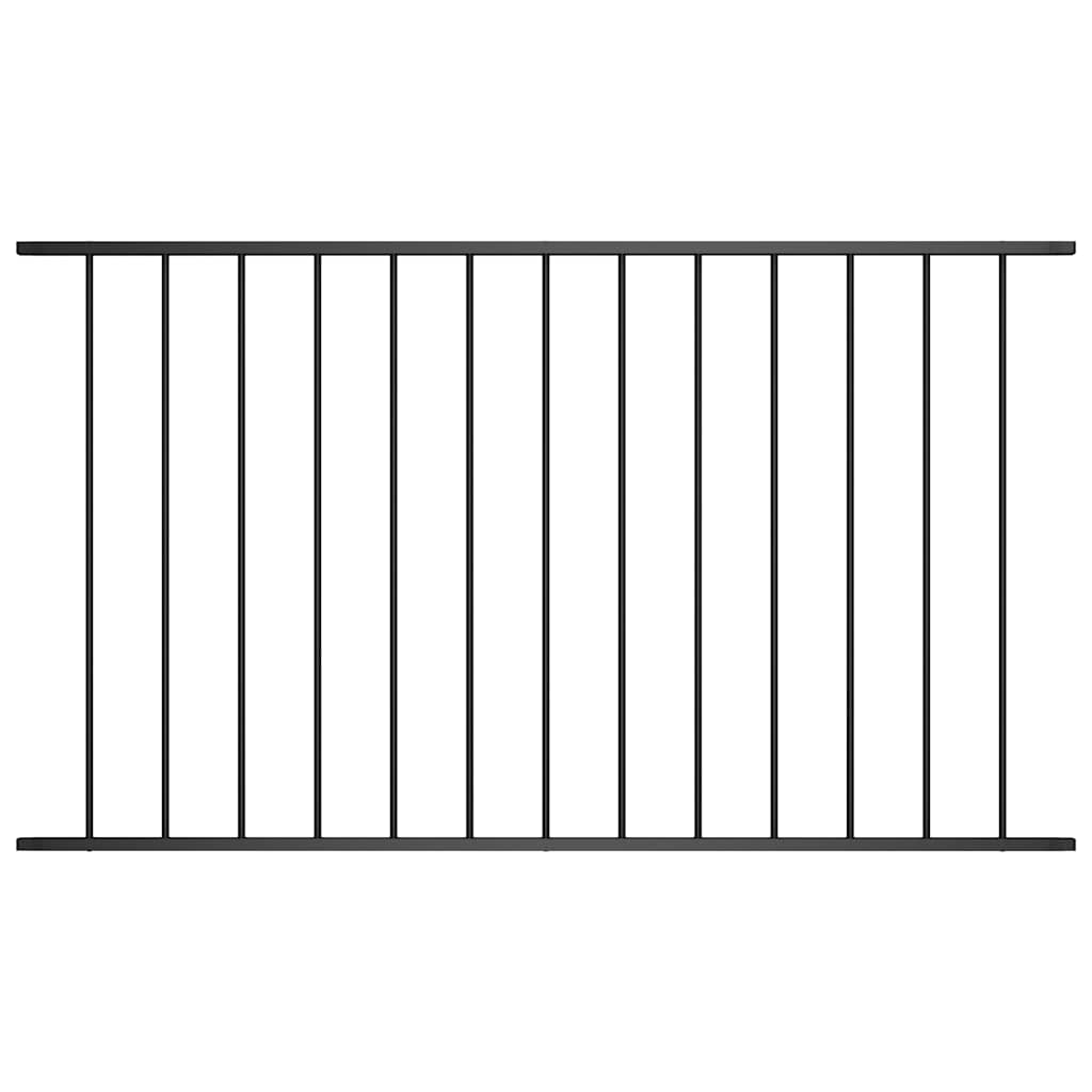 Panel de valla Woerden de acero con recubrimiento en polvo, 1,7 x 0,75 m, antracita